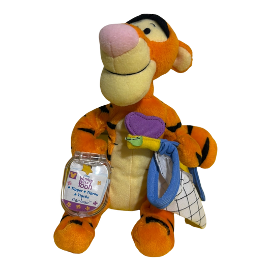 Tigger catching butterflies