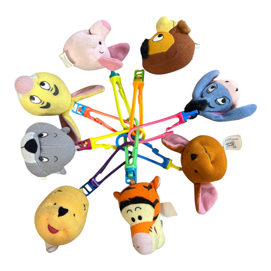 1999 McDonalds Pooh Keycain set