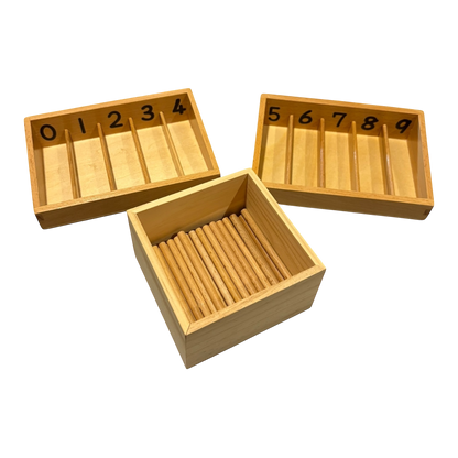 Montessori Spindle Box