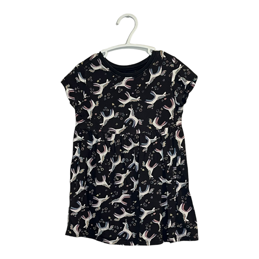 Old Navy Black Unicorn Dress 3T