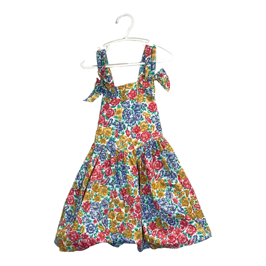 Vintage Floral Dress with bows 5