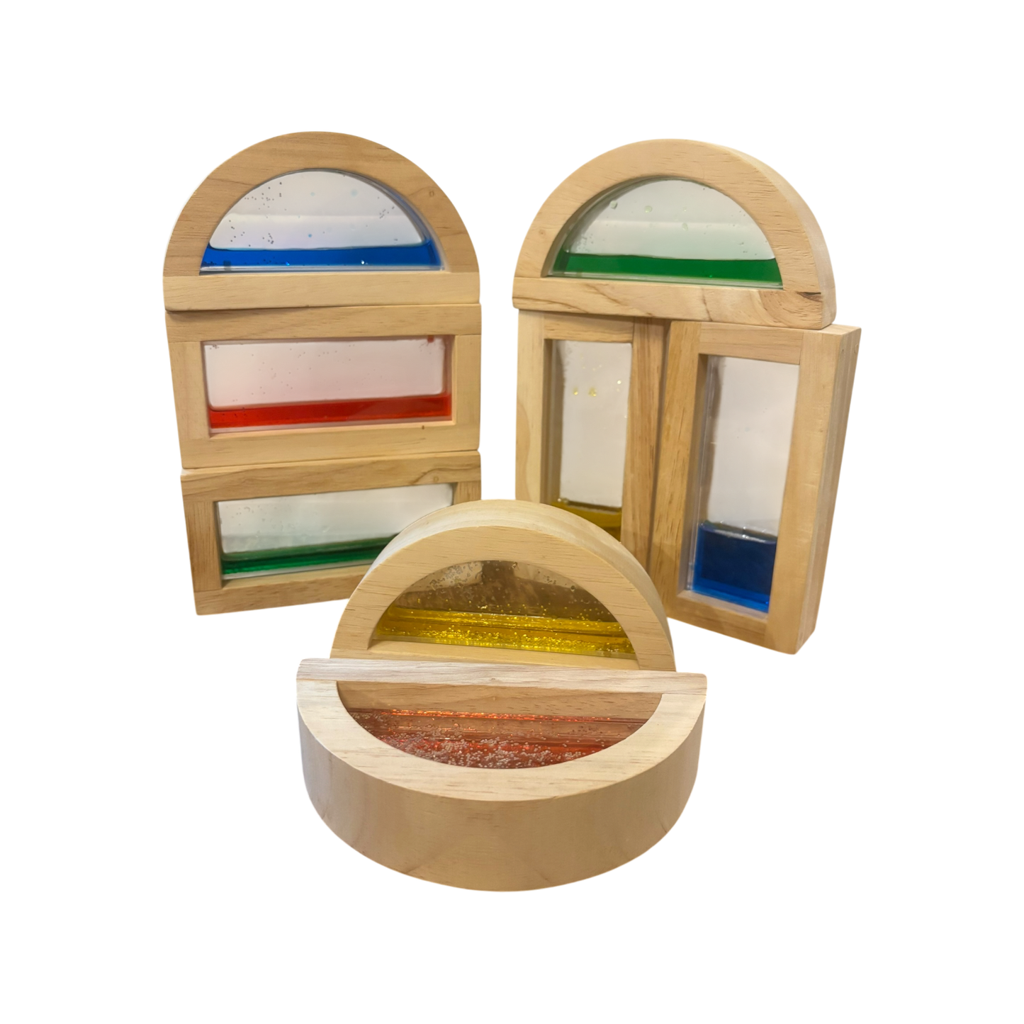Shimmering Water Rainbow Blocks