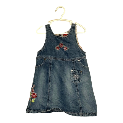 Ragscals Vintage Denim Dress with Floral Embroidery 3X