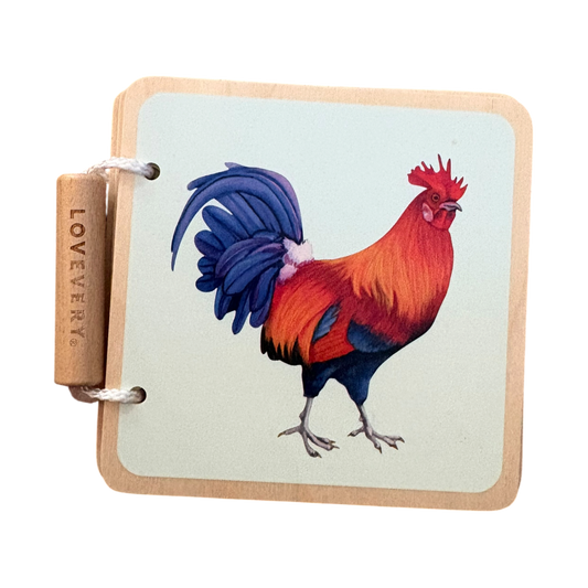 Colourful Animals Wooden Book