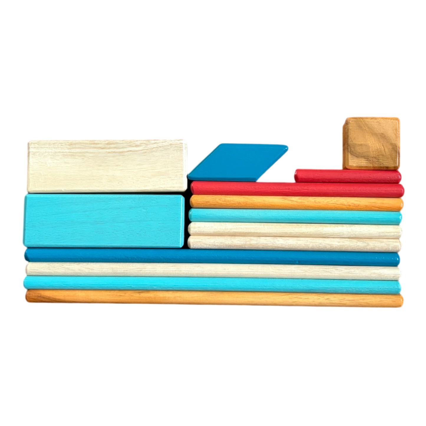 Magnetic Wooden Blocks set of 14