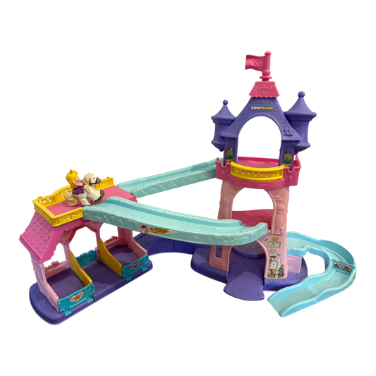 Little People Klip Klop Castle with Rapunzel and HTF Flag