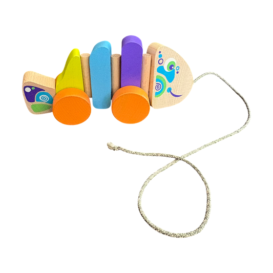 Wooden Fish Take-a-long pull toy