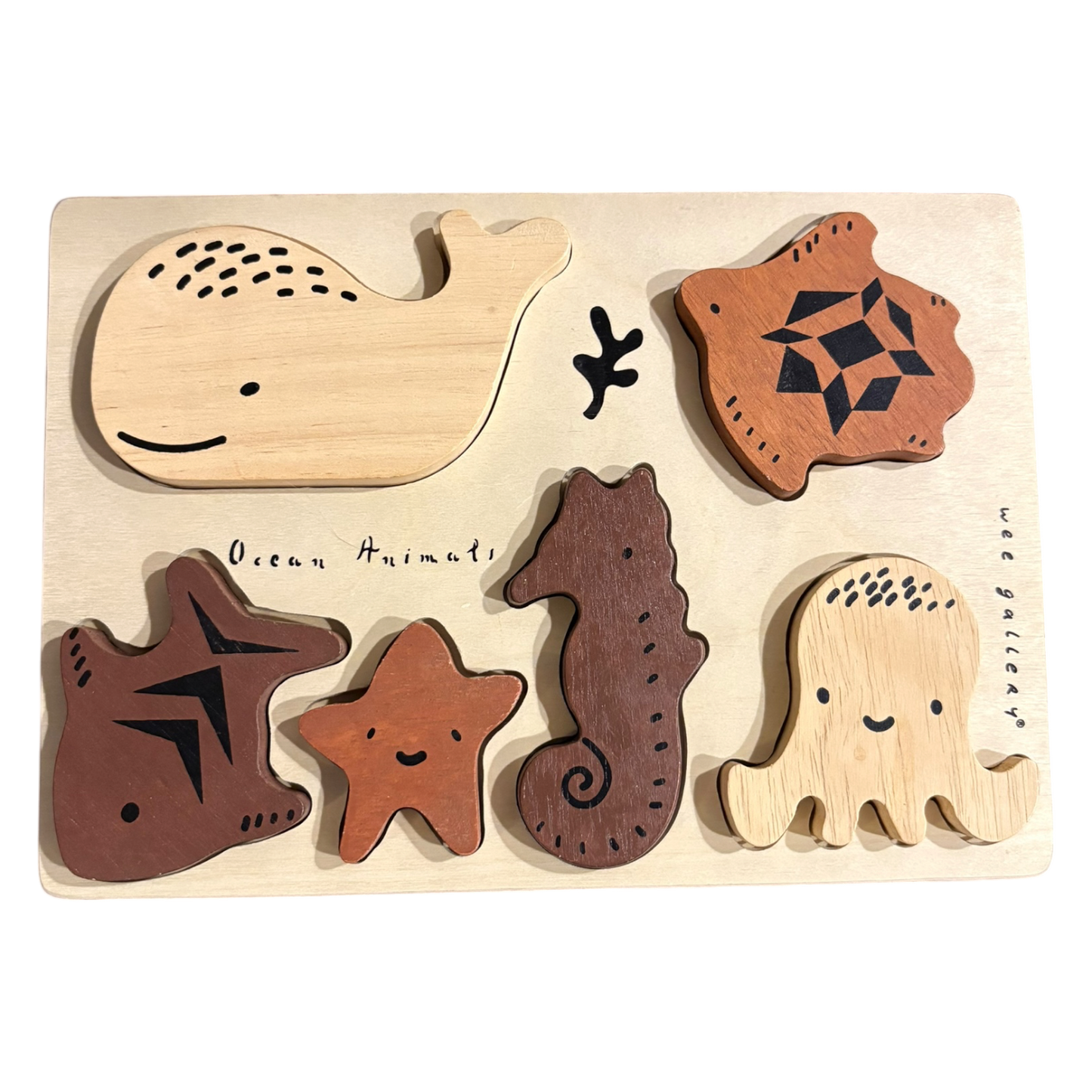 Wooden Ocean Animals Puzzle