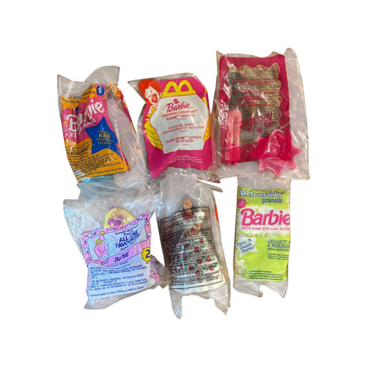 Set of 6 Sealed McDonalds Barbies