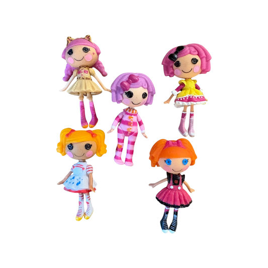 Set of 5 Mini Lalaloopsy 3" dolls