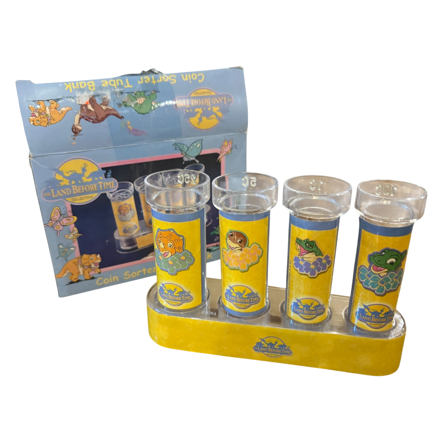 Land Before Time Coin Sorter Tube Bank
