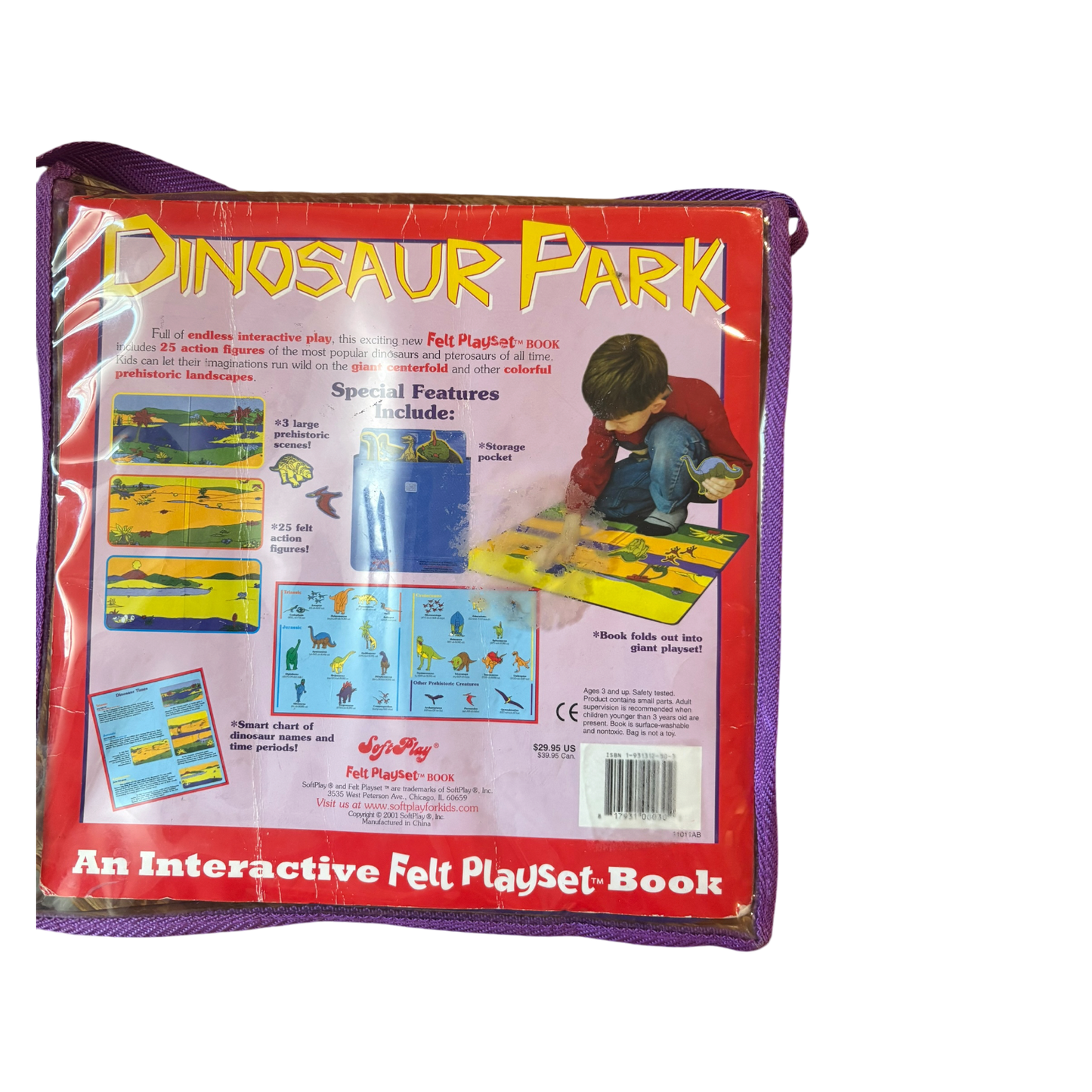 Dinosaur Park Felt Playbook