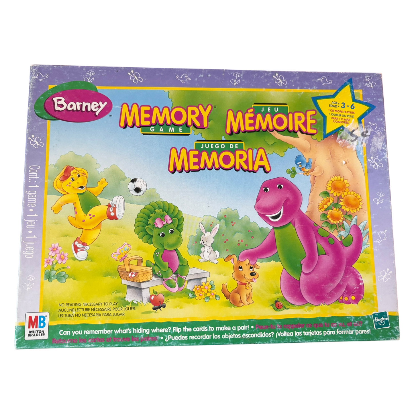 1997 Barney Memory Game