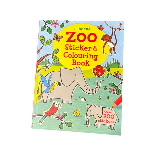 Zoo Sticker and Colouring Book