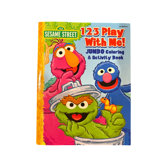 Sesame Street 123 Play with me Jumbo Coloring and Activity Book
