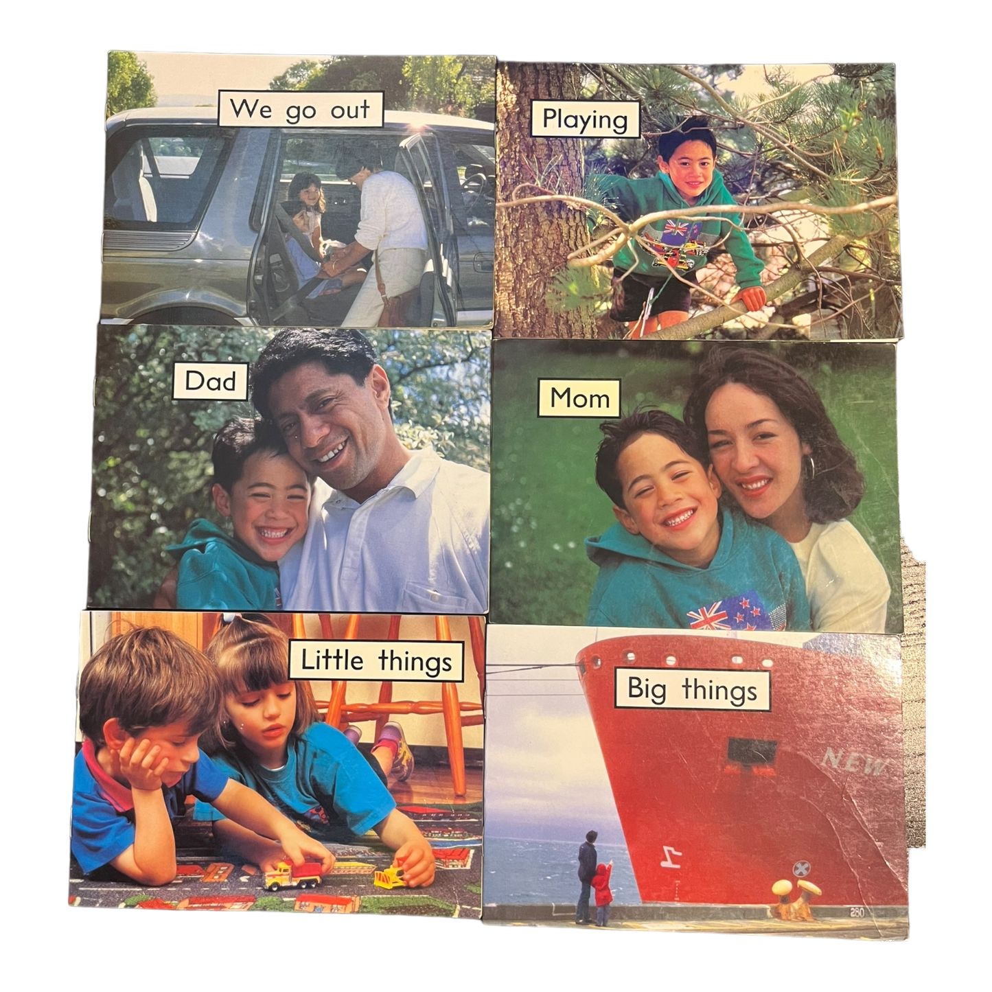 Set of 6 Early Readers (level A) - Real life pictures