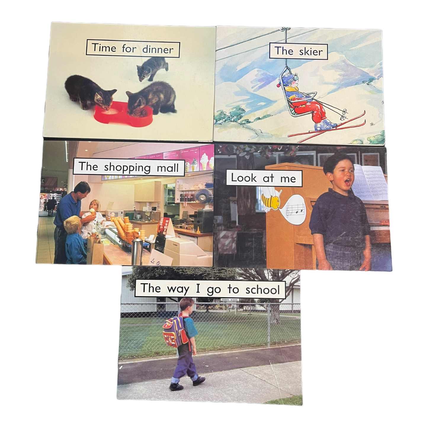 Set of 5 Early Readers (level B) - Real life pictures