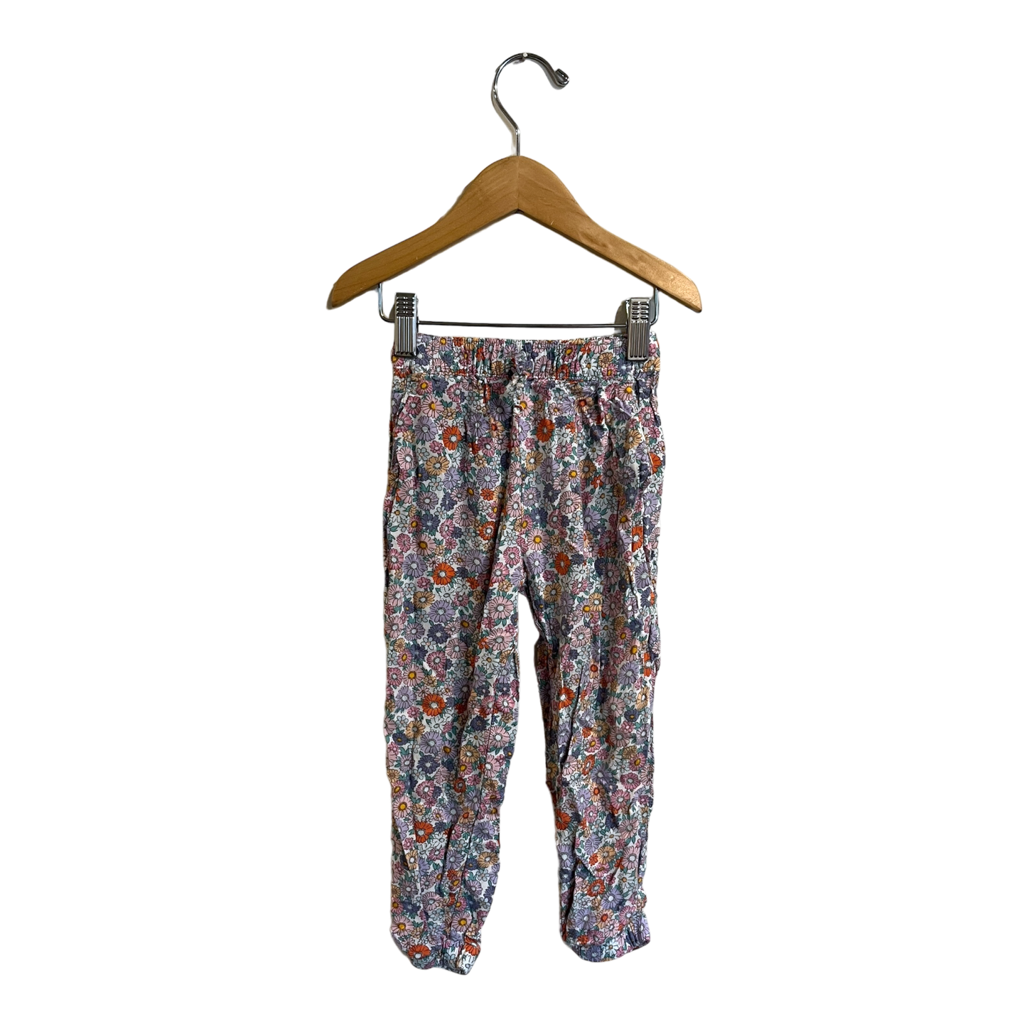 H&M Floral pants 3-4y