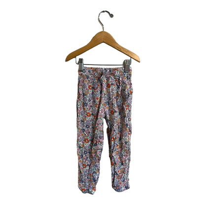 H&M Floral pants 3-4y