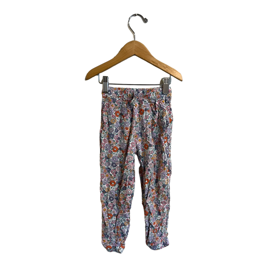 H&M Floral pants 3-4y