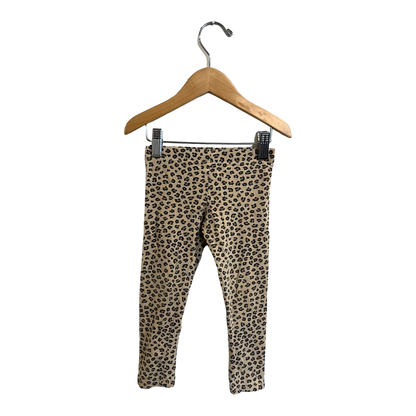 H&M Cheeta print leggings 2-3y