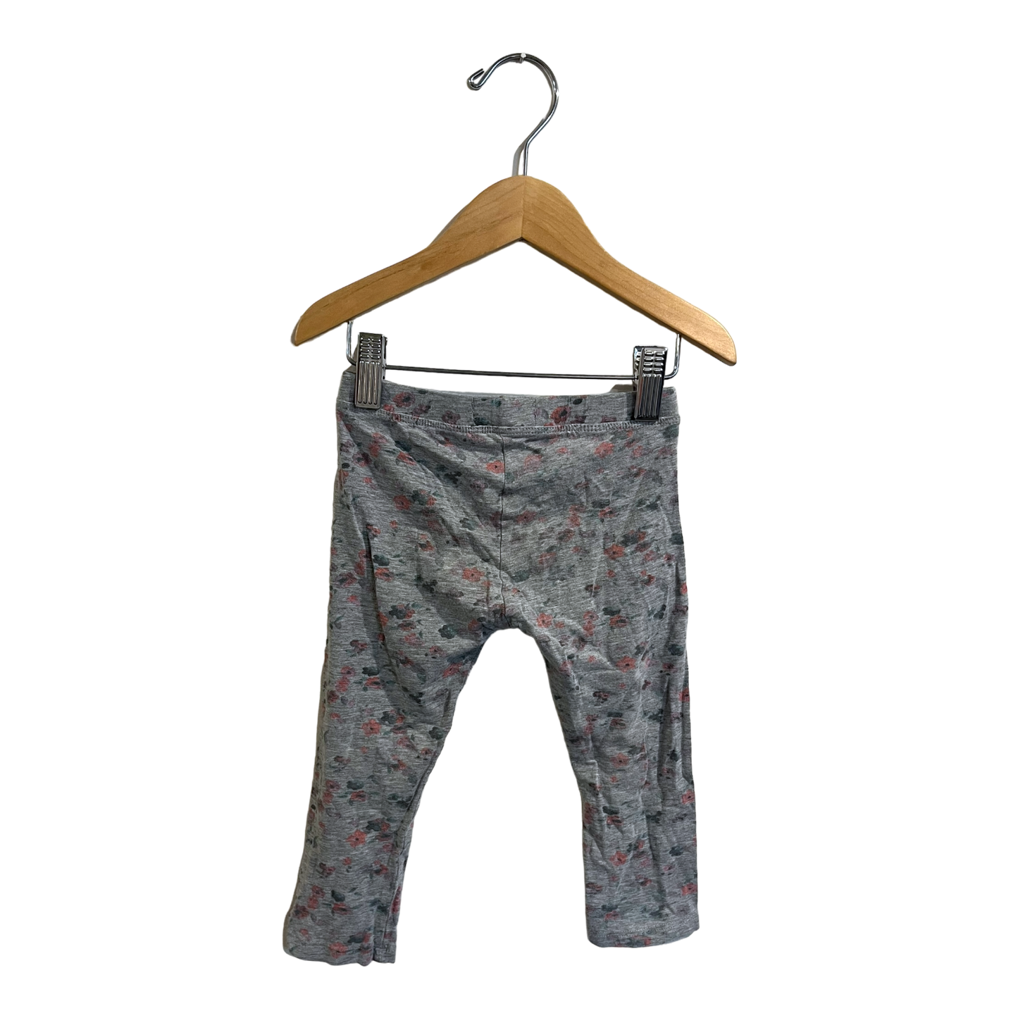 Mango Grey floral leggings 18-24 months