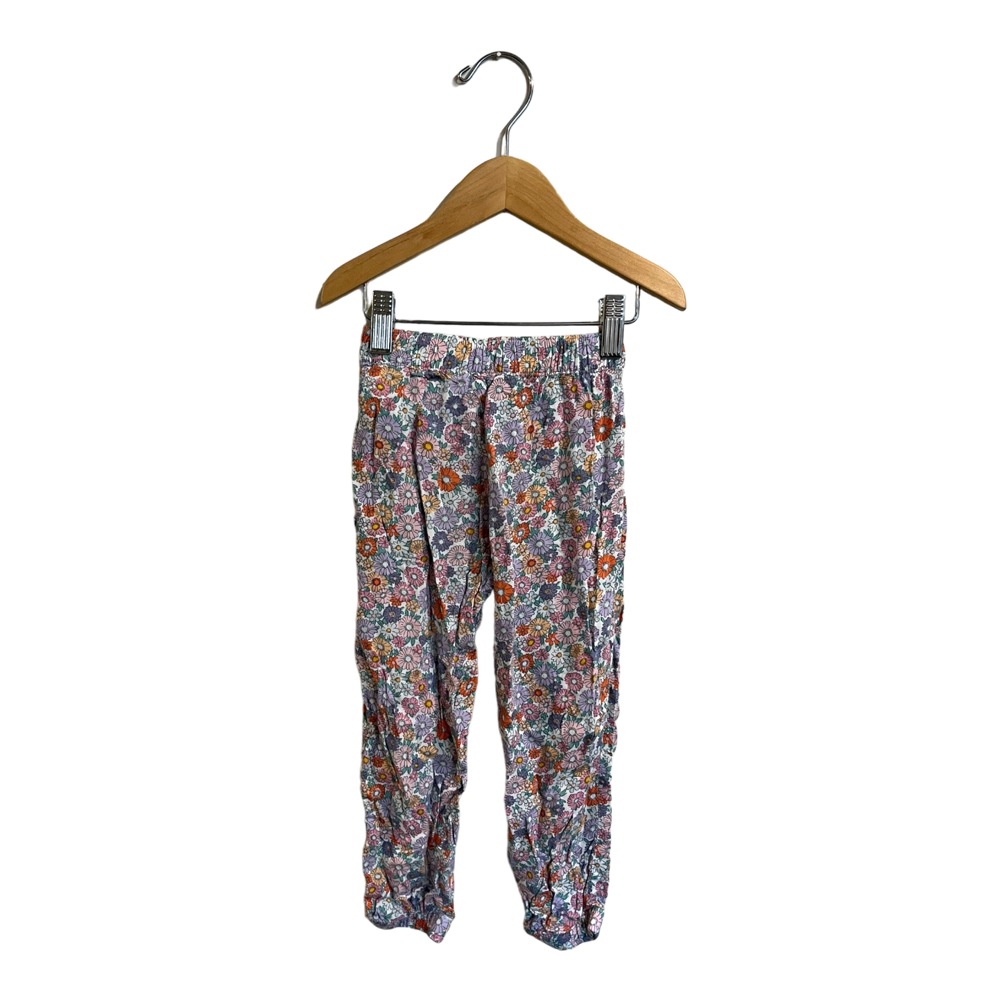 H&M Floral pants 3-4y