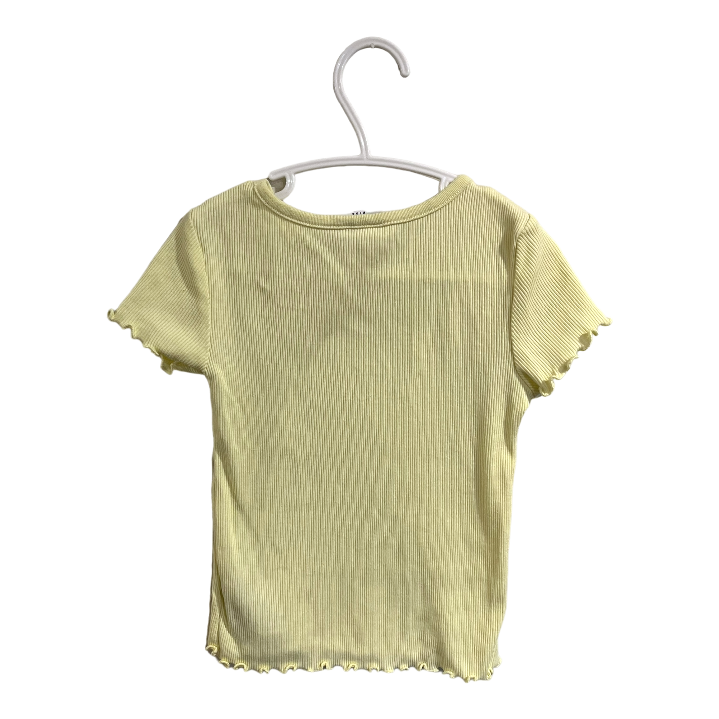 GAP Yellow ribbed tee 4-5 years