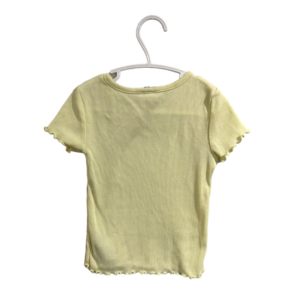 GAP Yellow ribbed tee 4-5 years