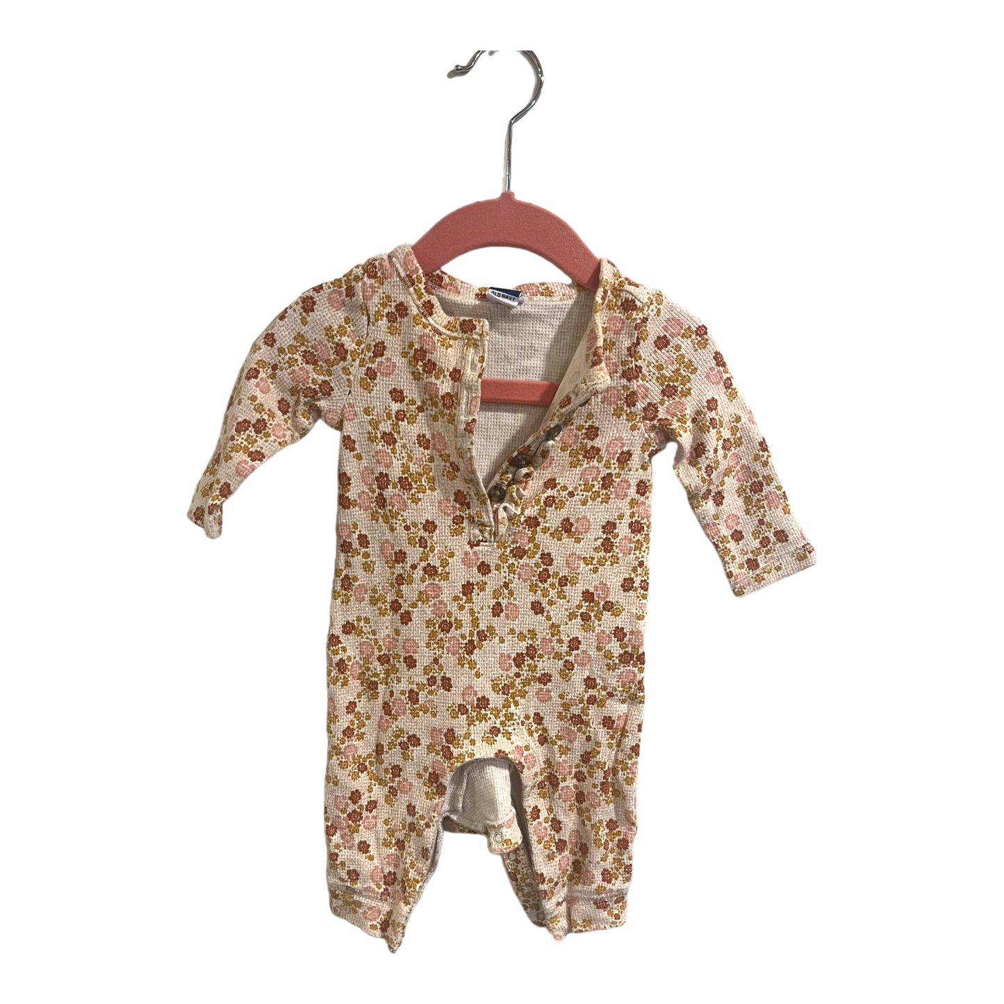 Old Navy Fall floral romper 3-6 months