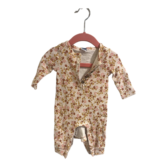 Old Navy Fall floral romper 3-6 months