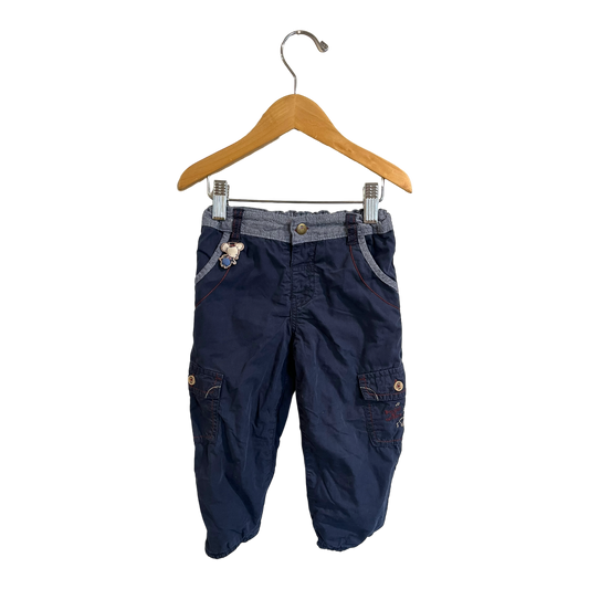 Sergent Major Blue cargo pants with mouse 24 months