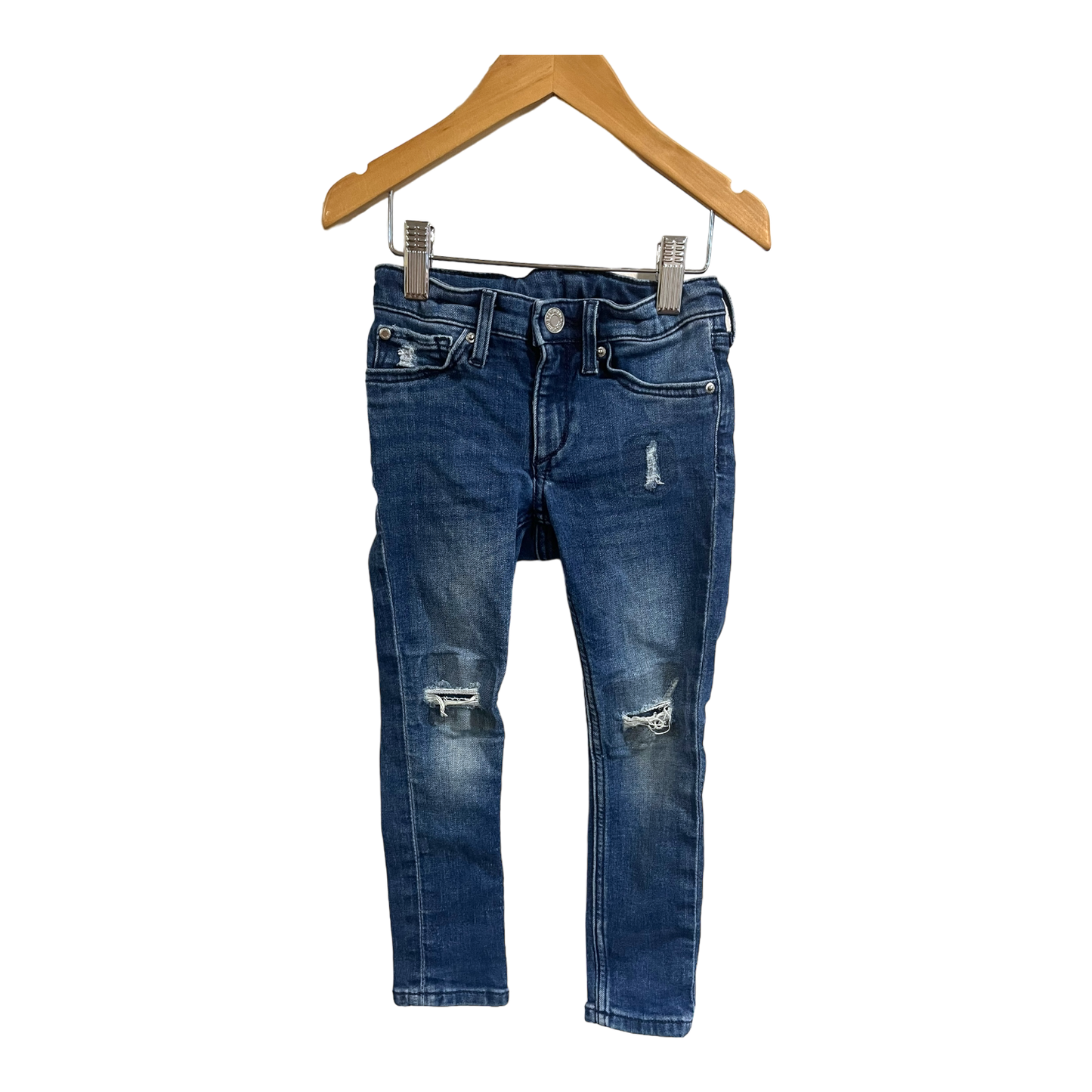 & Denim Destressed skinny jeans 3-4y