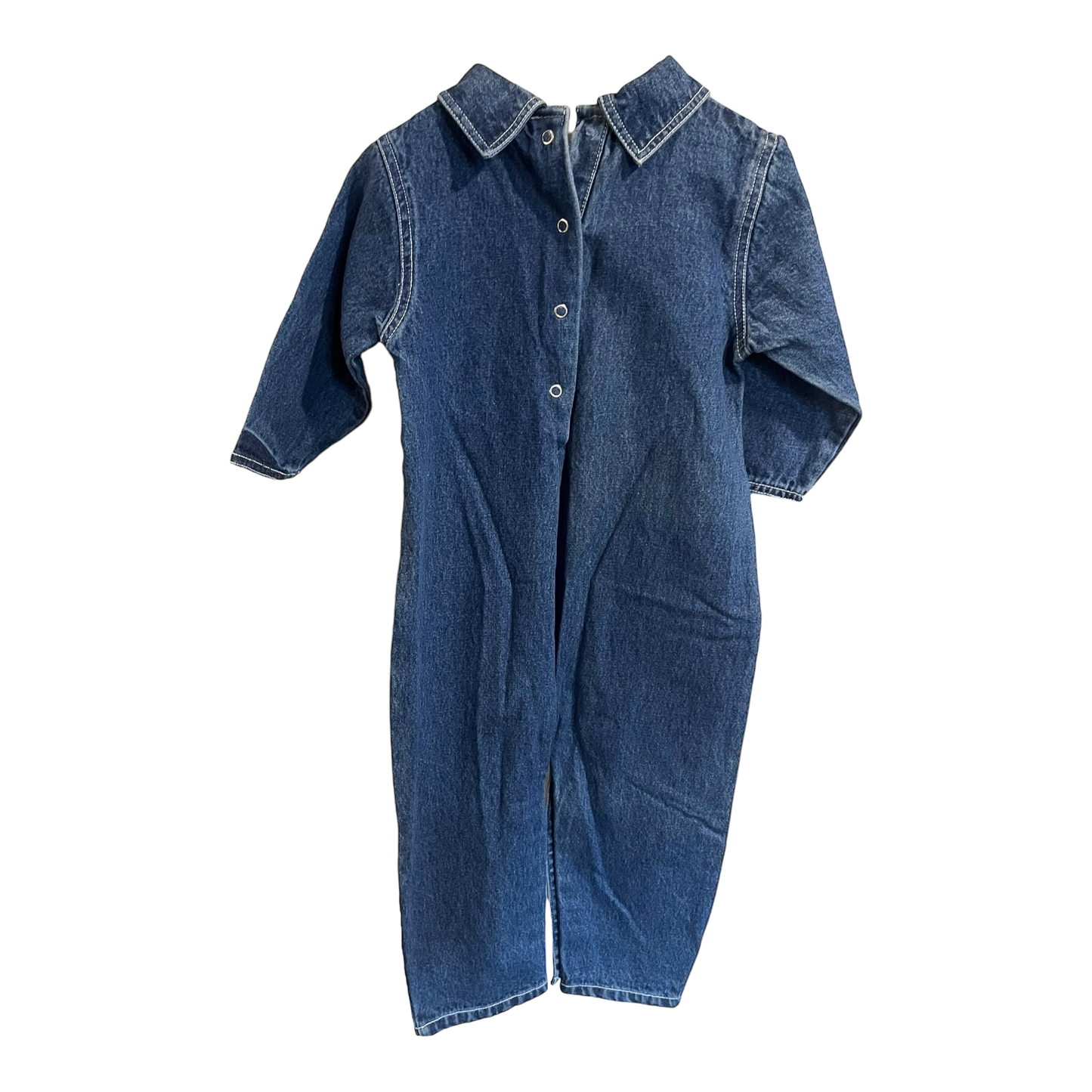 Ragscals Denim football bear romper 24m