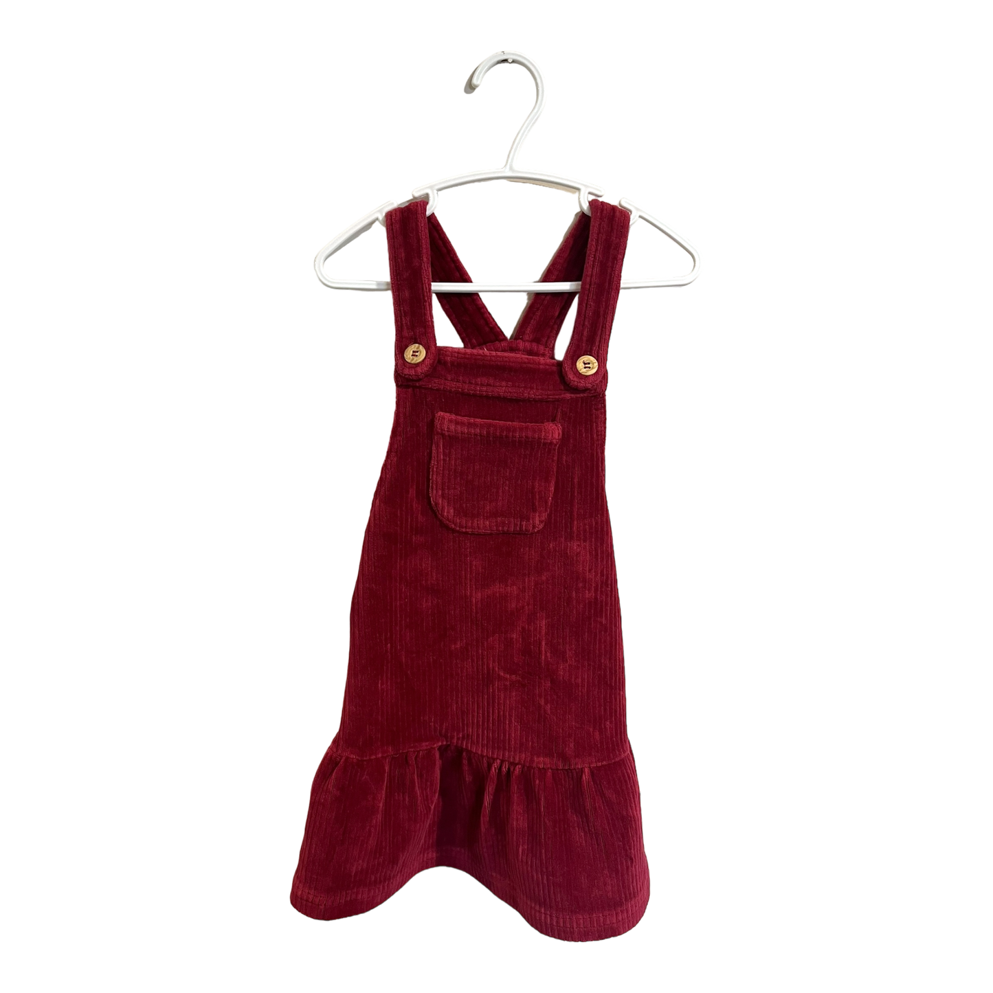 Tahari Red Velvet Pinafore 3T