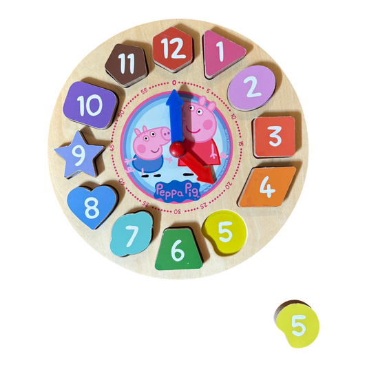 Peppa Pig Clock Puzzle