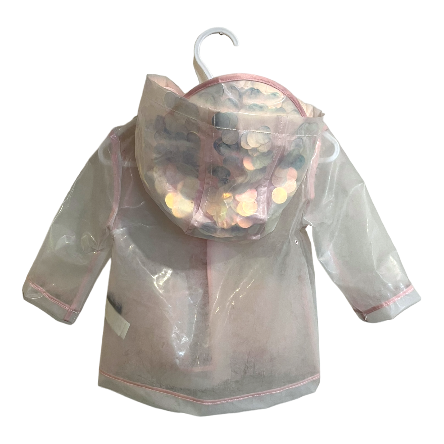 Urban Republic Clear, sequin rain jacket 12 months