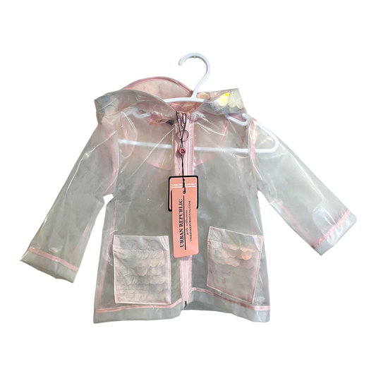 Urban Republic Clear, sequin rain jacket 12 months