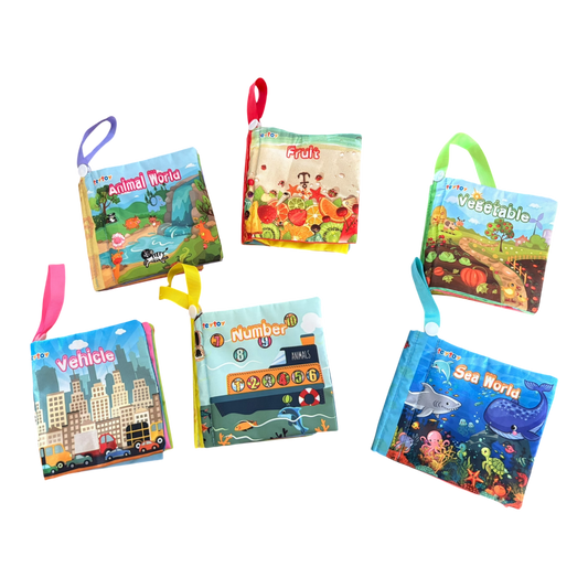 Set of 6 Crinkle Books