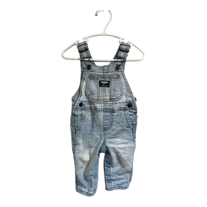 Osh Kosh Light wash demin overalls 9 months