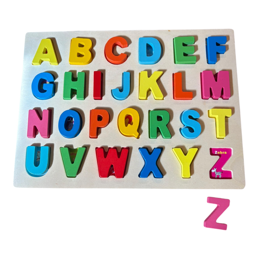 Alphabet wooden puzzle