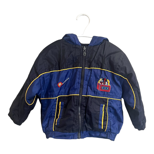 Ragscals Windbreaker with construction embroidery 2