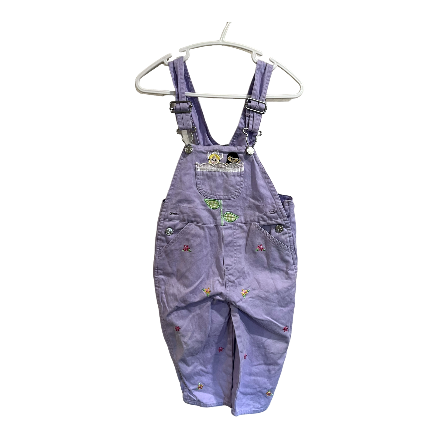 Kindergear Purple emroidered overalls 18 months