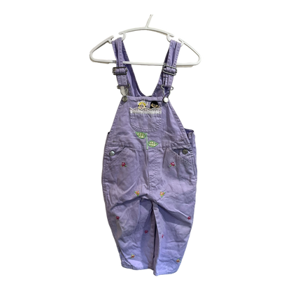 Kindergear Purple emroidered overalls 18 months