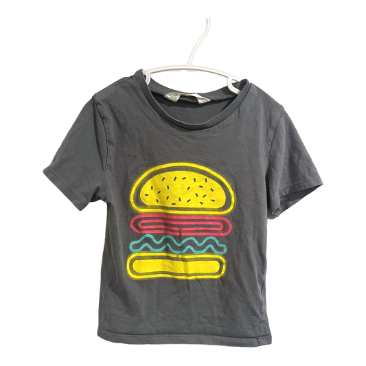 H&M Burger tee 2-4y