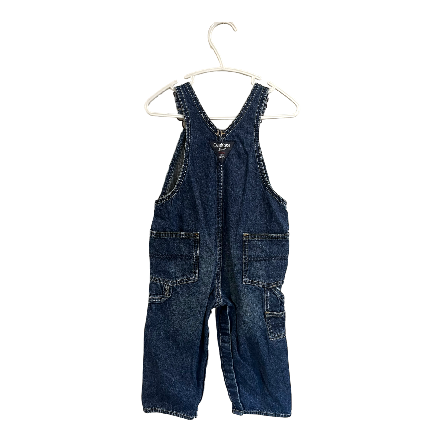 Osh Kosh Dark wash demin overalls 24 months