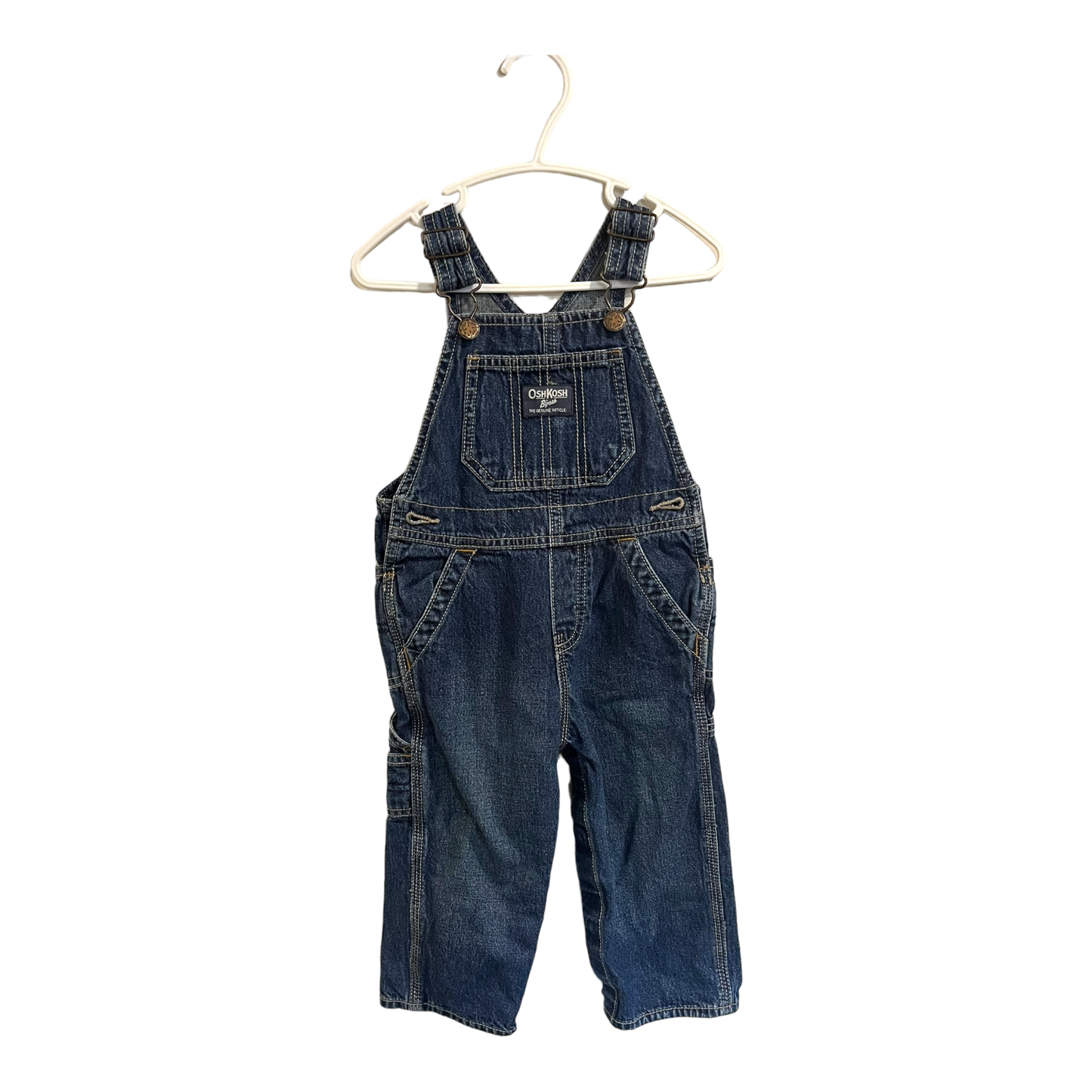 Osh Kosh Dark wash demin overalls 24 months