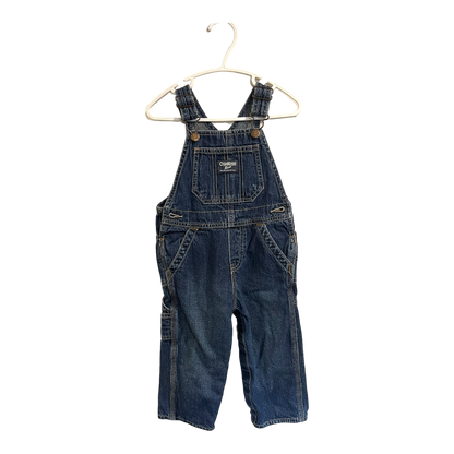 Osh Kosh Dark wash demin overalls 24 months