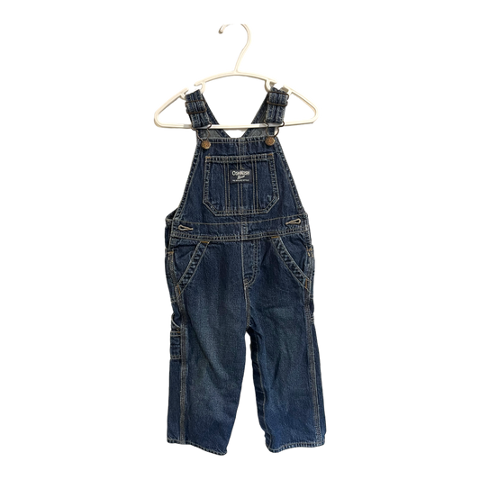 Osh Kosh Dark wash demin overalls 24 months