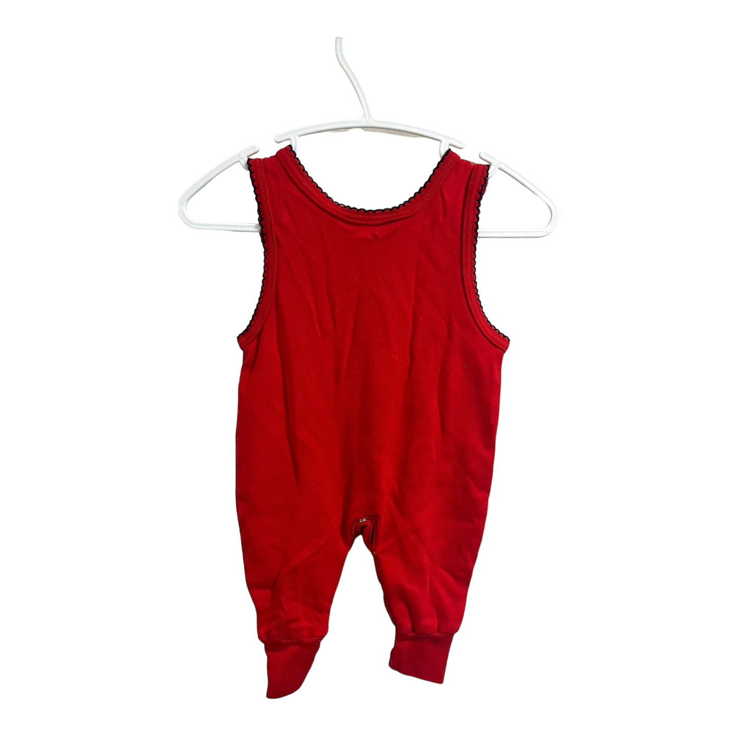 Osh Kosh Embroidered bear red romper 0-3m